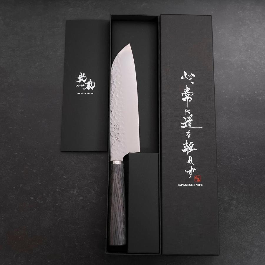 Santoku VG-10 Tsuchime Cherry Charcoal Handle 165mm