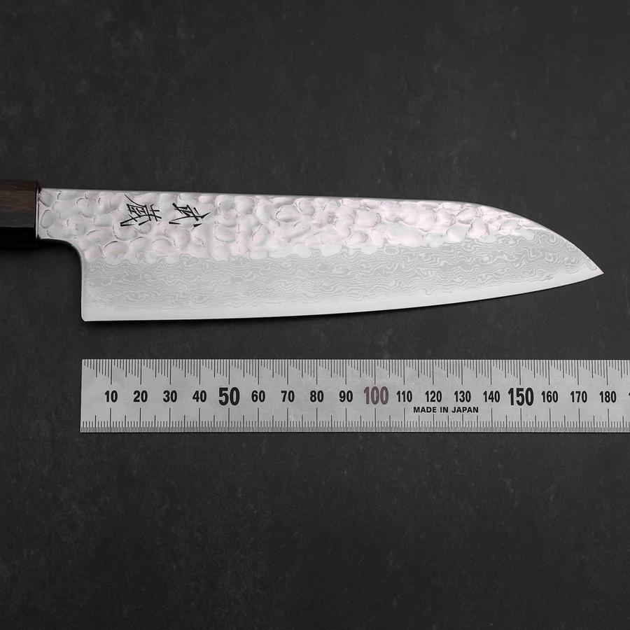 Santoku VG-10 Tsuchime Damascus Ashwood Handle 180mm