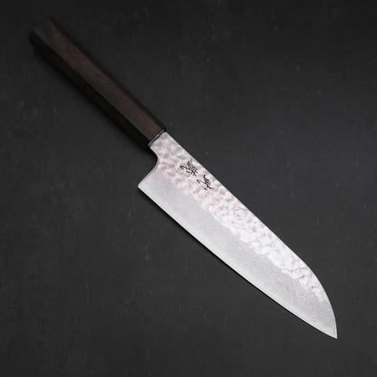 Santoku VG-10 Tsuchime Damascus Ashwood Handle 180mm
