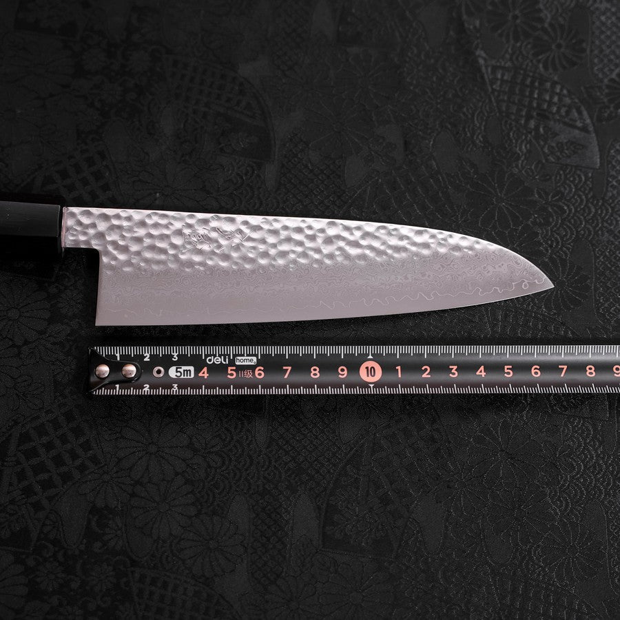 Santoku VG-10 Tsuchime Damascus Walnut Handle 165mm