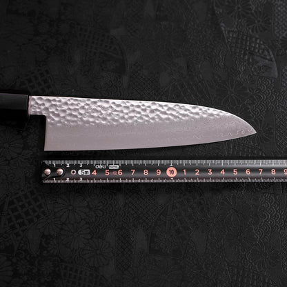 Santoku VG-10 Tsuchime Damascus Walnut Handle 165mm