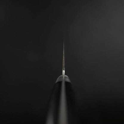 Santoku VG-10 Tsuchime Damascus Western Black Handle 180mm