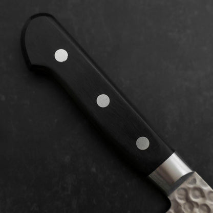 Santoku VG-10 Tsuchime Damascus Western Black Handle 180mm
