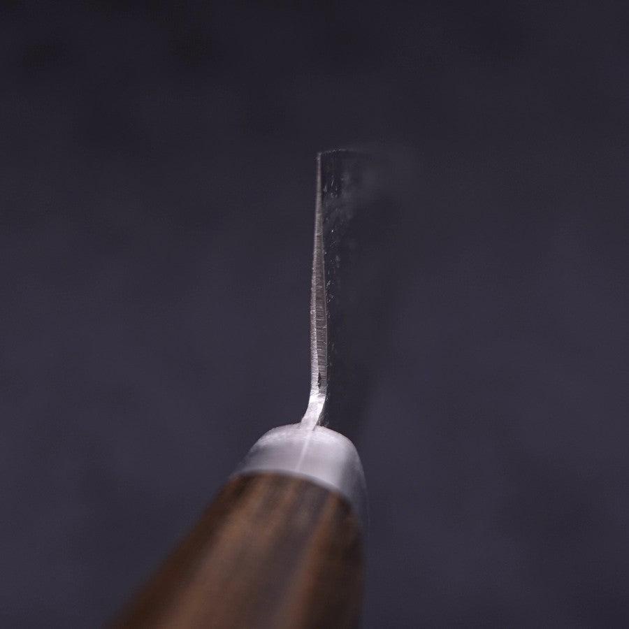 Santoku VG-10 Tsuchime Damascus Western Brown Handle 170mm