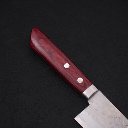 Santoku VG-10 Tsuchime Damascus Western Red Handle 170mm