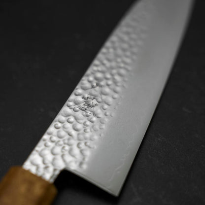 Santoku VG-10 Tsuchime Damascus Yaki-Urushi Handle 170mm