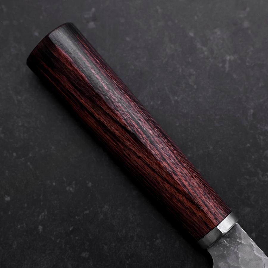 Santoku VG-10 Tsuchime Oval Mahogany Handle 165mm
