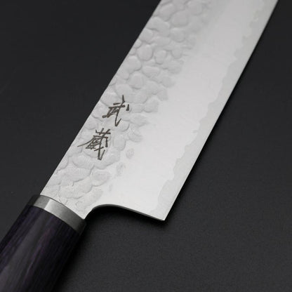 Santoku VG-10 Tsuchime Oval Purple Handle 165mm