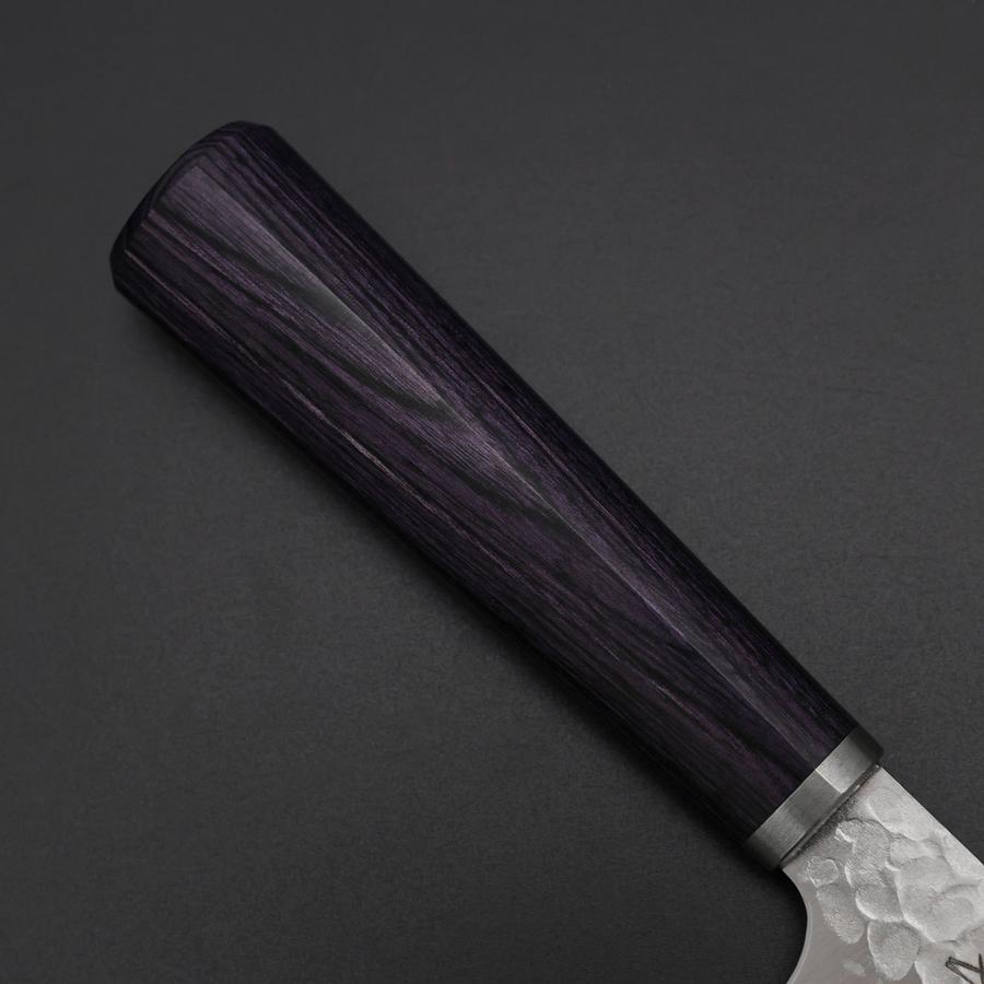 Santoku VG-10 Tsuchime Oval Purple Handle 165mm