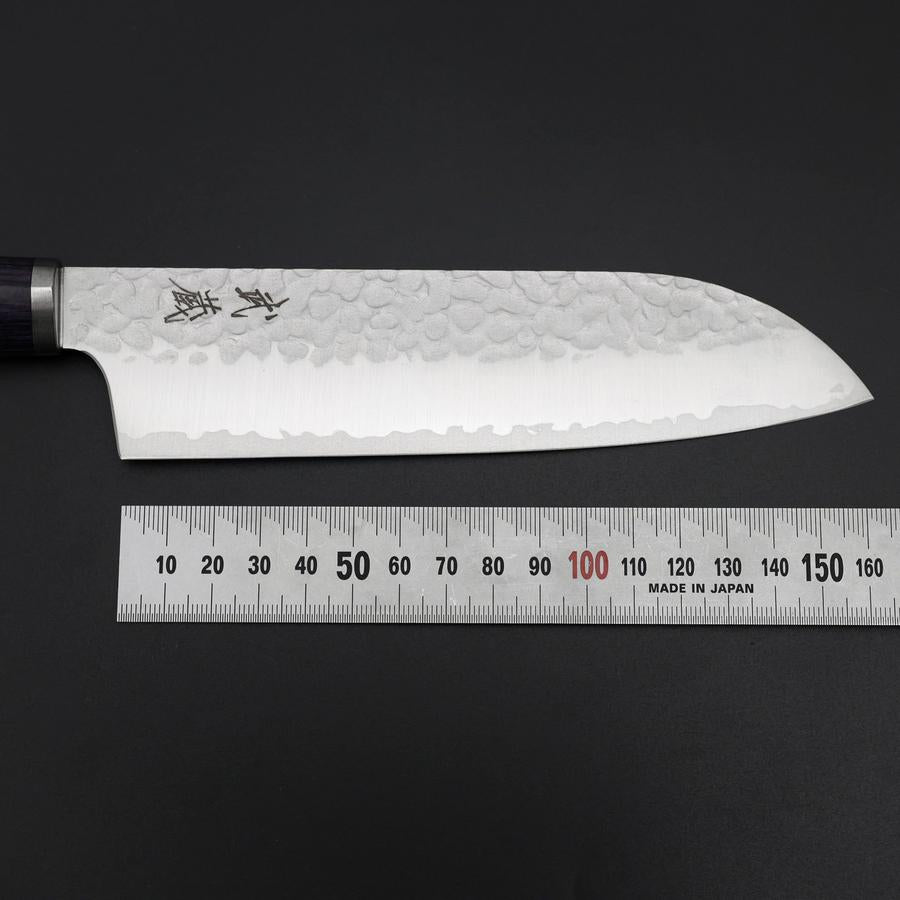 Santoku VG-10 Tsuchime Oval Purple Handle 165mm