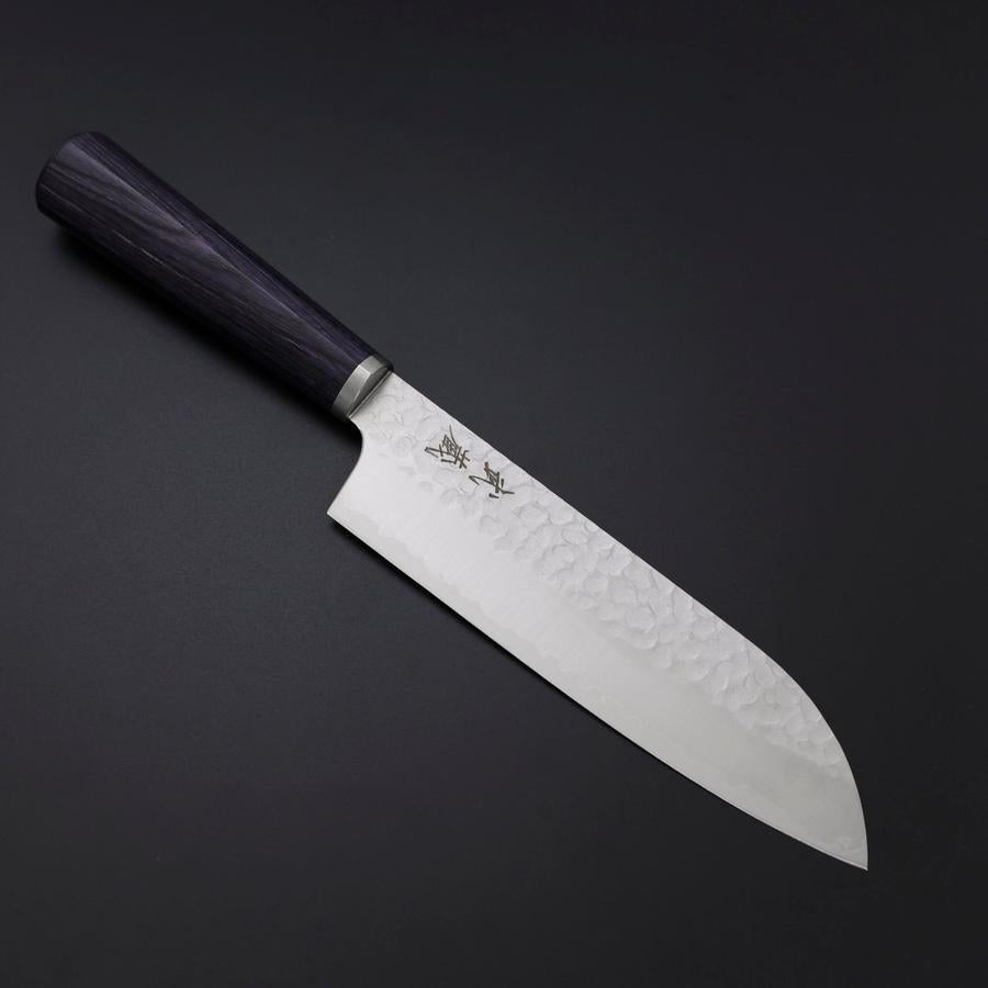 Santoku VG-10 Tsuchime Oval Purple Handle 165mm