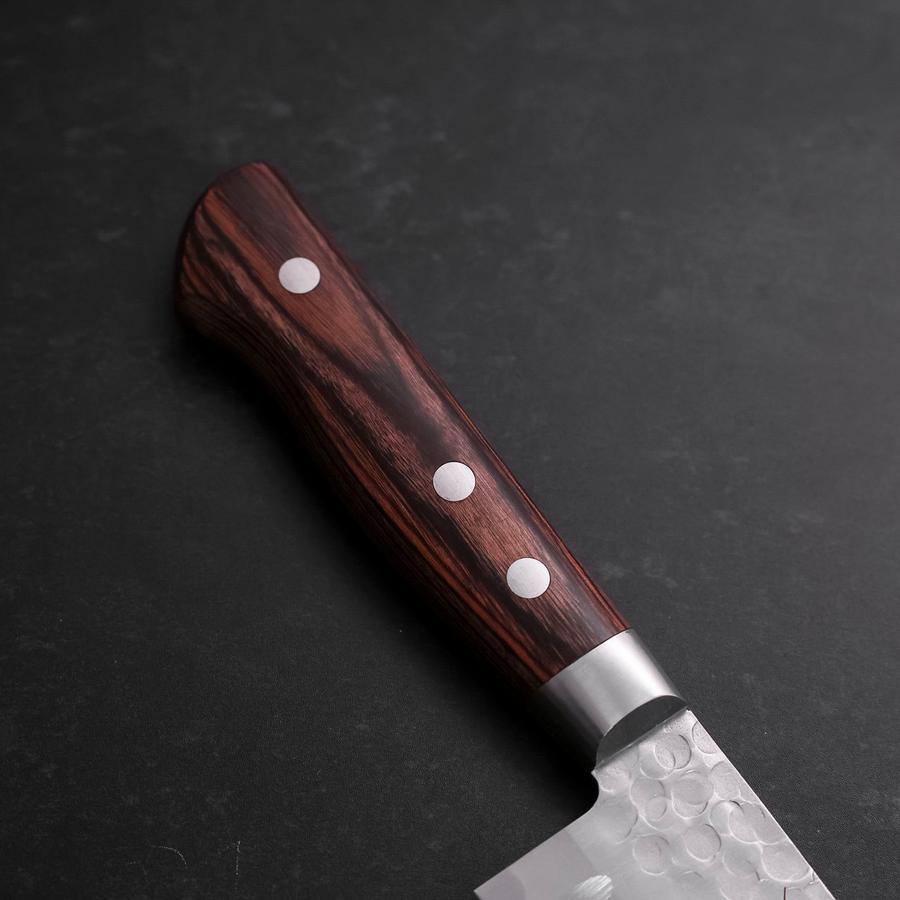 Santoku VG-10 Tsuchime Western Mahogany Handle 175mm