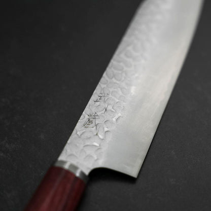 Santoku VG-10 Tsuchime Western Red Handle 165mm