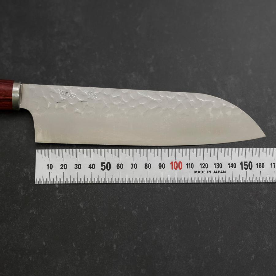 Santoku VG-10 Tsuchime Western Red Handle 165mm