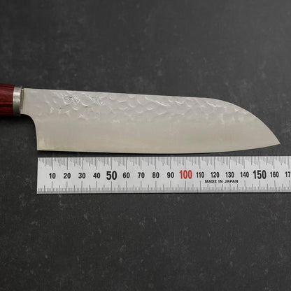 Santoku VG-10 Tsuchime Western Red Handle 165mm
