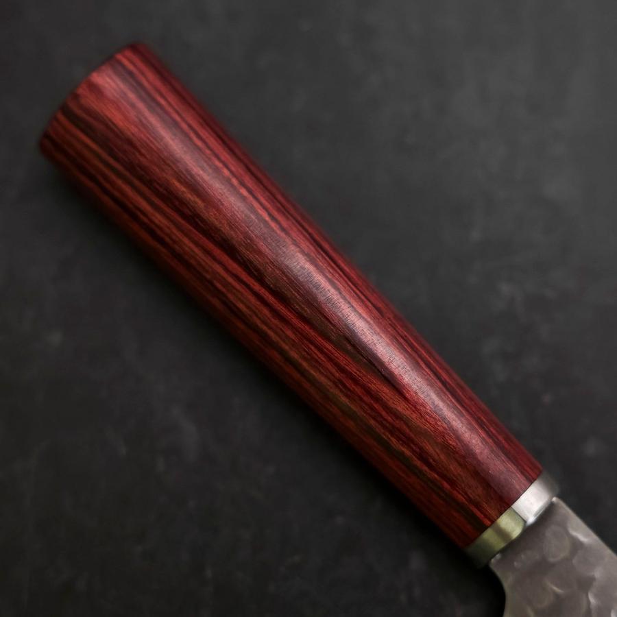 Santoku VG-10 Tsuchime Western Red Handle 165mm