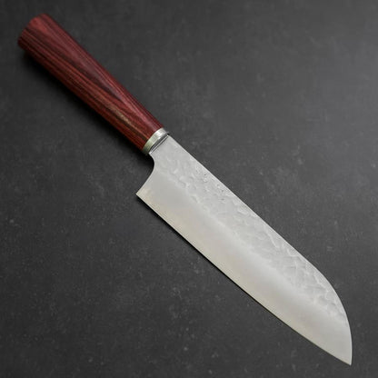 Santoku VG-10 Tsuchime Western Red Handle 165mm