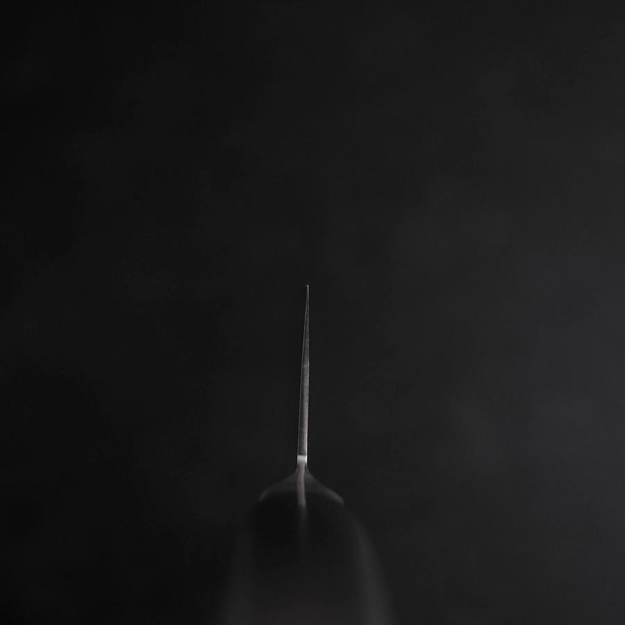 Santoku VG-5 Polished Western Stainless Handle 125mm