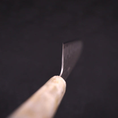 Santoku White Steel #1 Stainless Clad Tsuchime Ocean White Blue Handle 165mm