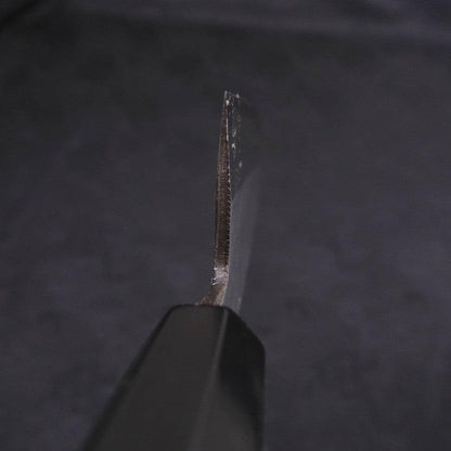 Santoku White Steel #2 Kasumi Chokin Samurai New Moon Buffalo Ebony Handle 180mm