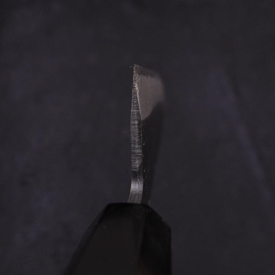 Santoku White Steel #2 Kurouchi Chokin Cheetah Buffalo Ebony Handle 170mm