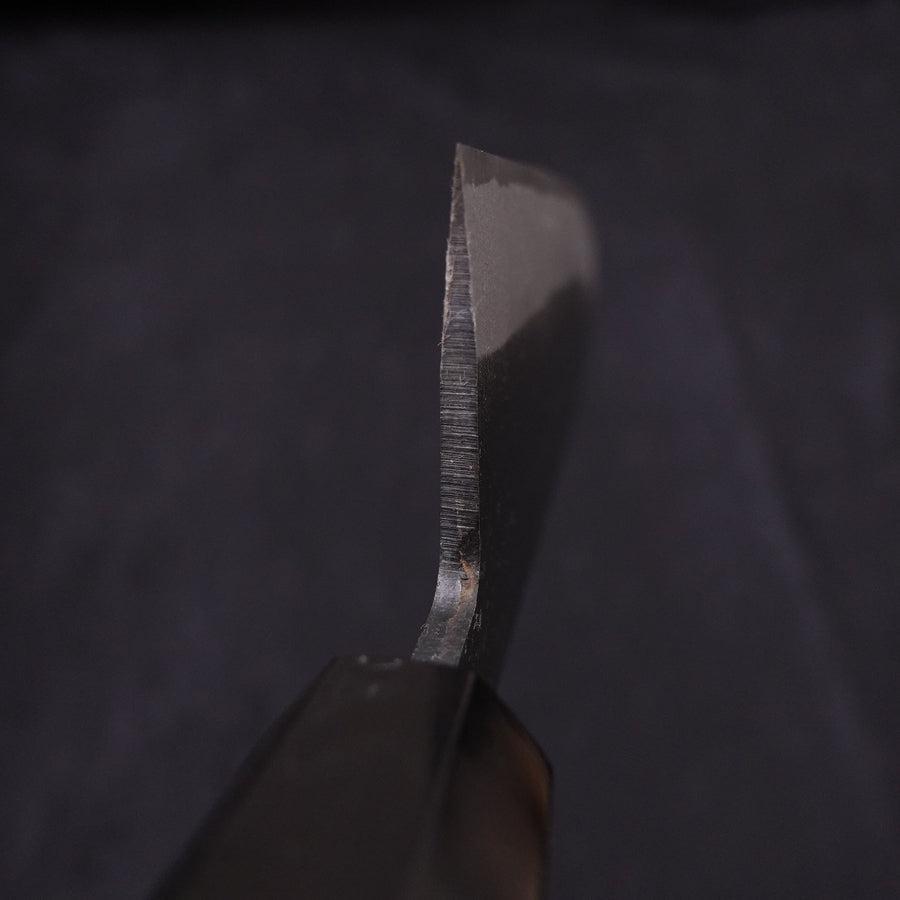 Santoku White Steel #2 Kurouchi Chokin Eagle Buffalo Ebony Handle 170mm