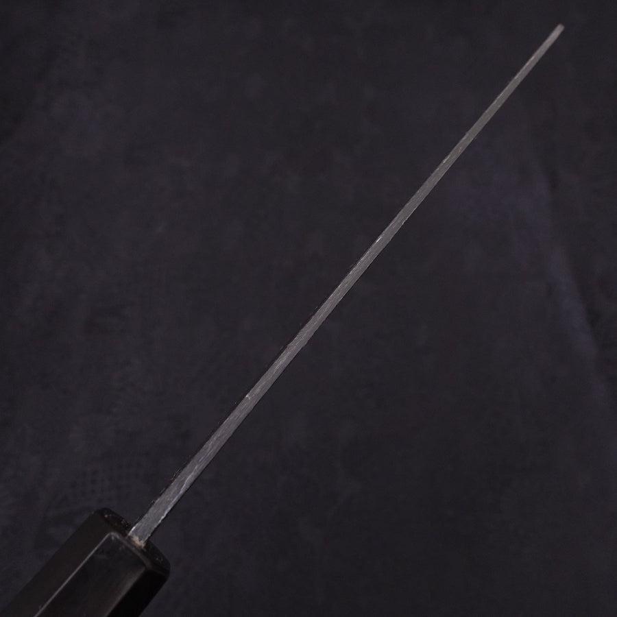 Santoku White Steel #2 Kurouchi Chokin Eagle Buffalo Ebony Handle 170mm