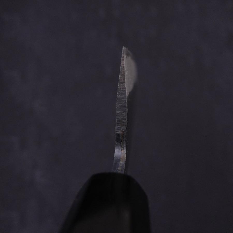 Santoku White Steel #2 Kurouchi Chokin Kappa Frog Buffalo Ebony Handle 170mm