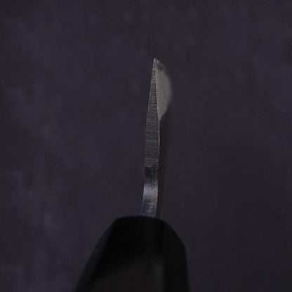 Santoku White Steel #2 Kurouchi Chokin Kappa Frog Buffalo Ebony Handle 170mm