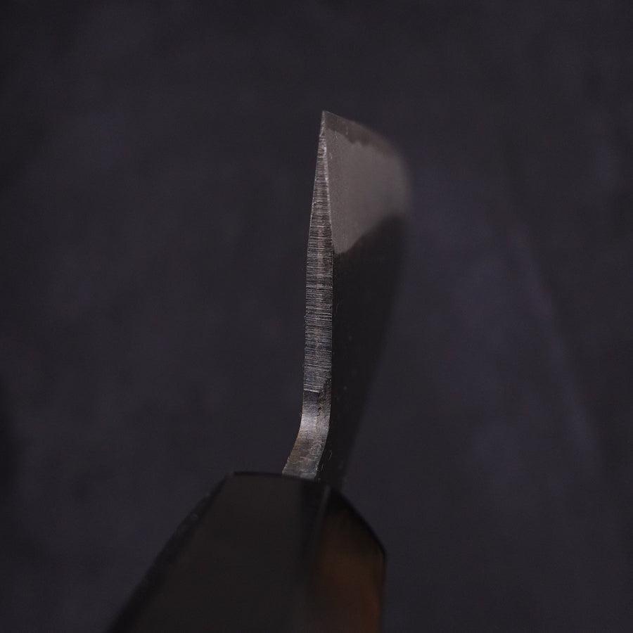 Santoku White Steel #2 Kurouchi Chokin Pagoda Buffalo Ebony Handle 170mm