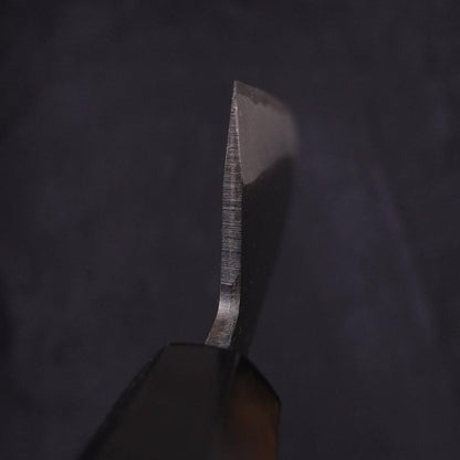 Santoku White Steel #2 Kurouchi Chokin Pagoda Buffalo Ebony Handle 170mm