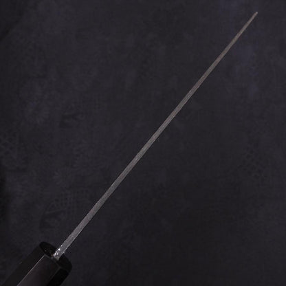 Santoku White Steel #2 Kurouchi Chokin Pagoda Buffalo Ebony Handle 170mm