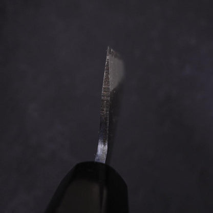 Santoku White Steel #2 Kurouchi Chokin Ukiyo-E Buffalo Ebony Handle 170mm