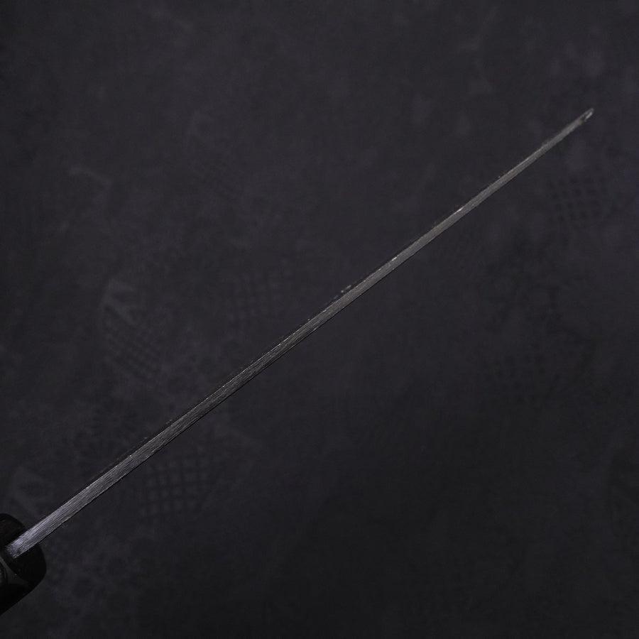 Santoku White Steel #2 Kurouchi Chokin Ukiyo-E Buffalo Ebony Handle 170mm