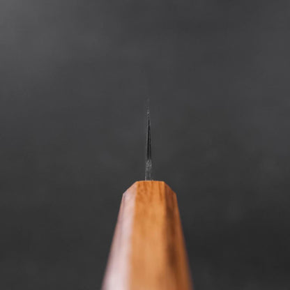 Santoku White Steel #2 Kurouchi Oak Handle 165mm