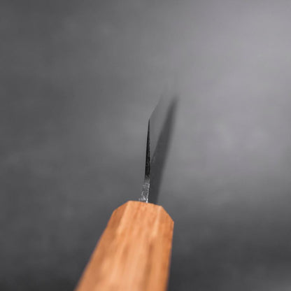 Santoku White Steel #2 Kurouchi Yaki Urushi Handle 165mm