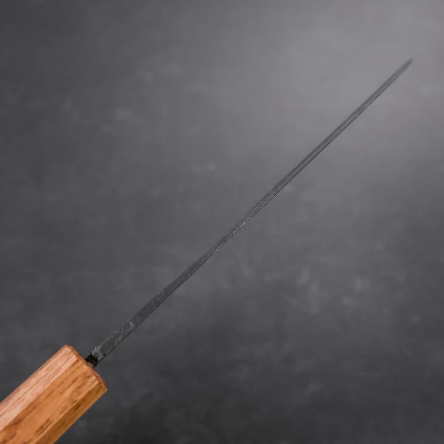 Santoku White Steel #2 Kurouchi Yaki Urushi Handle 165mm