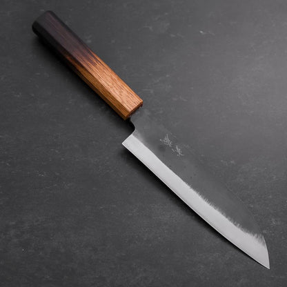 Santoku White Steel #2 Kurouchi Yaki Urushi Handle 165mm