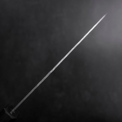 Santoku White Steel #2 Tsuchime Dark Blue Urushi Handle 165mm