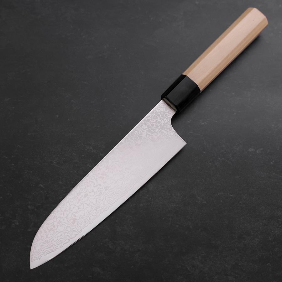 Santoku ZA-18 Damascus Buffalo Magnolia Handle 180mm
