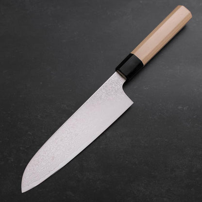 Santoku ZA-18 Damascus Buffalo Magnolia Handle 180mm