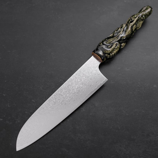 Santoku ZA-18 Damascus Ceramics Dragon Handle 180mm