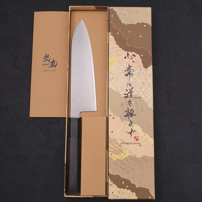 Santoku ZDP-189 Polished Buffalo Ebony Handle 180mm
