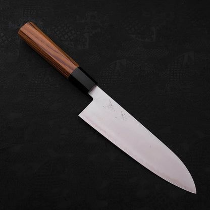 Santoku ZDP-189 Polished Buffalo Teak Handle 180mm