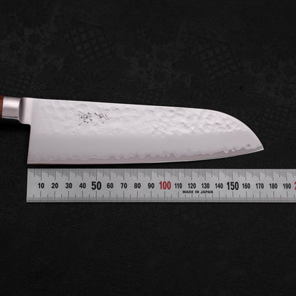 Santoku knife VG-5 Tsuchime Western Mahogany Handle 175mm