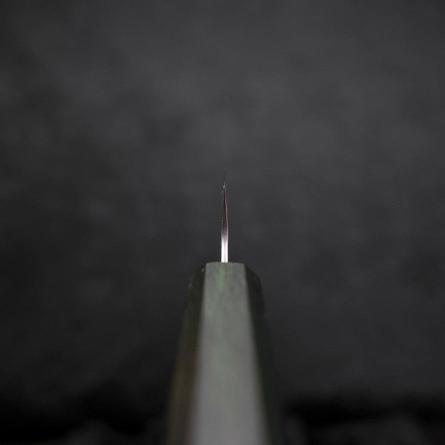 Sujihiki AUS-10 Nashiji Damascus Green Urushi Handle 240mm