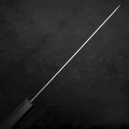 Sujihiki AUS-10 Nashiji Damascus Green Urushi Handle 240mm