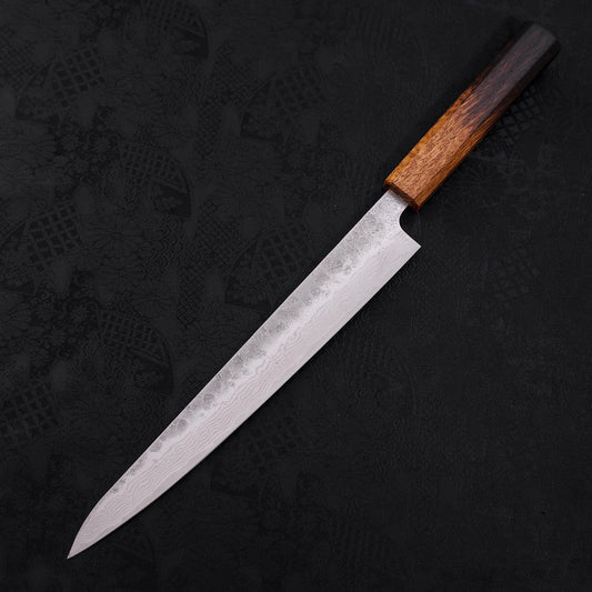 Sujihiki AUS-10 Nashiji Damascus Yaki Urushi Handle 240mm