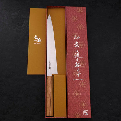 Sujihiki AUS-10 Polished Oak Handle 240mm