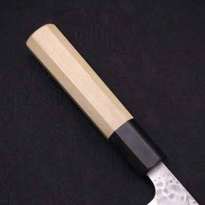 Sujihiki AUS-10 Tsuchime Damascus Buffalo Magnolia Handle 270mm